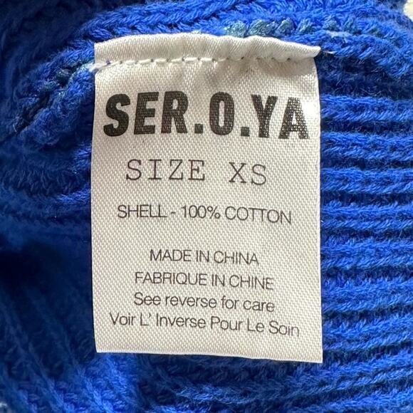 NWT | SER.O.YA | YONIT DRESS | Royal Blue Coated | XS - Picture 13 of 14